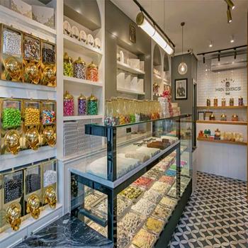 Professional modern sweet shop counter design