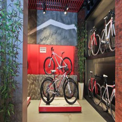 Customized durable bicycle rack for shop interior decoration