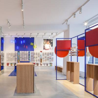 Popular modern sunglass display stand for sunglass shop interior design
