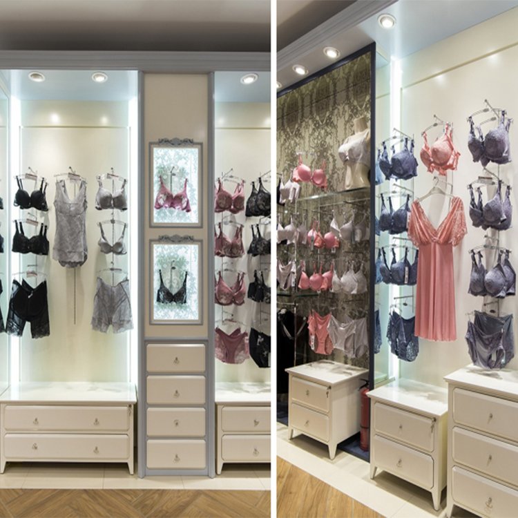 Retail shop high quality lady underwear display rack lingerie display rack